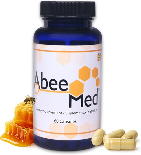 [BRSWGFA6AF7GOCYV] AbeeMed Bee Venom Capsules - Natural Apitoxin Supplement w/Manuka Honey - Inflammation & Mobility Support, Joint & Muscle Discomfort - Support Sprains, Bruises and Strains - 60 Count (30 Servings)
