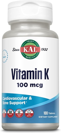 [BRSWIYT3OMAQGG3E] Kal 100 Mcg K1 Tablets, 100 Count