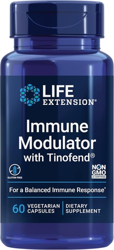 [BRSWIEILC4JW23YV] Extensió Life Imneune Modador amb Tinofen®, suport de salut powermne, extracció de Tinostora, Guten-Free, NOGMO, Vegetarian, 60 Capules