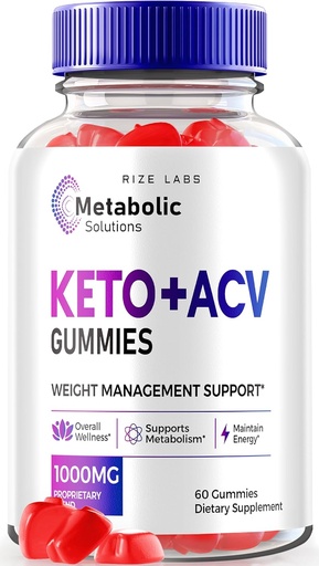 [BRSROHYLCV7QIHYY] rize labs Metabolic Solutions Keto+ACV Gummies for Advanced Weight Loss, Apple Cider Vinegar, Official Reviews (60 Gummies)