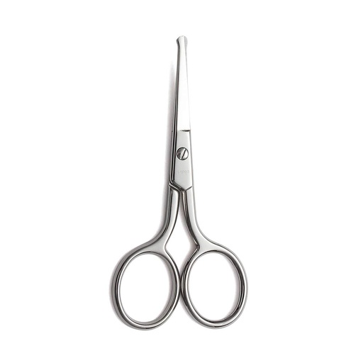 [BRSWG2YCCEARAC3Z] LIVINGO Premium Manicure Rounded Tip Scissors Multi-purpose Stainless Steel Cuticle Pedicure Beauty Grooming Kit for Nail, Eyebrow, Eyelash, Dry Skin, Nose Hair 3.5 inch
