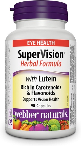 [BRSWIEYOO4FBCDT2] Webber Naturals Supervision with Lutein, 90 Capsules