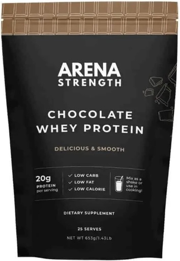 [BRSW2EICCFYA4YA3] Arena Tugevus Chocolate Whey Protein Pulber