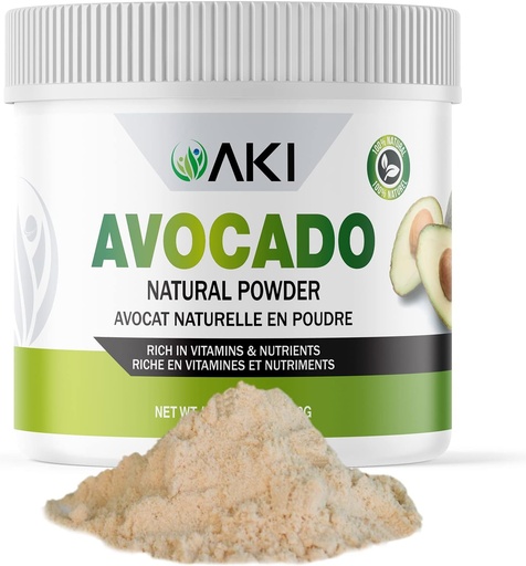 [BRSW2GAZBN6GGEI2] AKI Abacate Superfood Powder (6oz/170g) - Rico em Nutrientes, Vitaminas, Ómega 3 & Antioxidantes - Ideal para smoothies, Iogurte ou Milkshake Popsicles - Vegan & Non-GMO