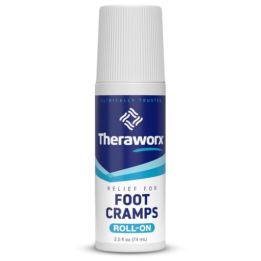 [BRSROCY7AEIGMCDB] Theraworx Relief for Foot Cramps, Fast-Acting Foot Cramp Relief Roll-On - 2.5 Oz - 1 Count