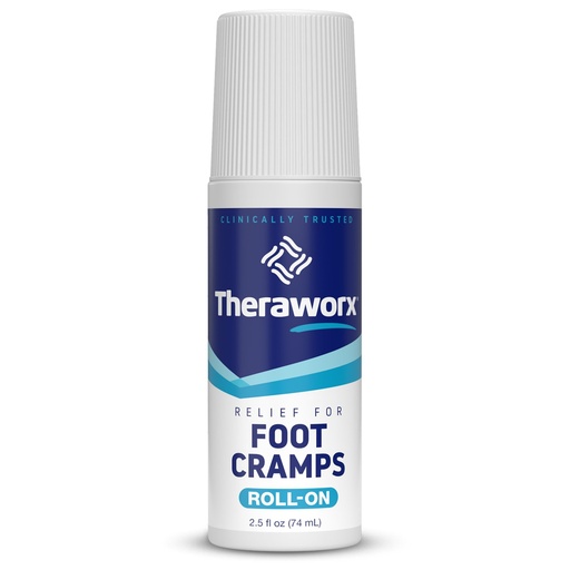[BRSROCY7AEIGMCDB] Theraworx Relief for Foot Cramps, Fast-Acting Foot Cramp Relief Roll-On - 2.5 Oz - 1 Count
