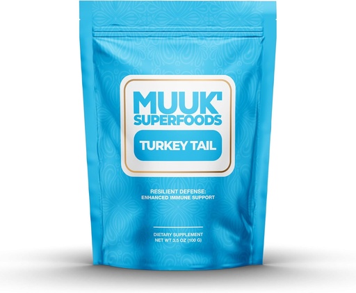 [BRSRAY33OANAI3TO] MUUK' SUPERFOODS Organic Turkey Tail Mushroom Powder