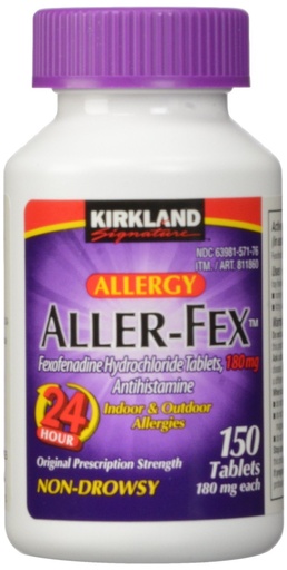 [BRSWKFL3B4IGEHD4] Kirkland Signature Aller-Fex - 180mg , 150 Tablet Kirkland-um