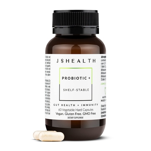 [BRSWYYAHCJ4A223O] JSHealth Vitamins Gut Health and Immunity Formula | Probiotics for Women and Men | Shelf Stable Probiotic Supplement for Digestive Health and Immune Support (60)