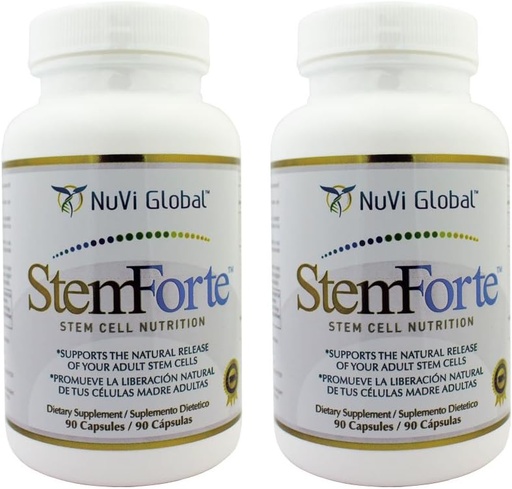 [BRSWKGICCQCGA3A3] Plus Stem Cell Nutritional Supplements for Men, Women - Two Bottles - Advanced Stem Cell and Telomere Activity Support - Promotes Natural Release of Stem Cell, Increase Energy, Focus, Mood