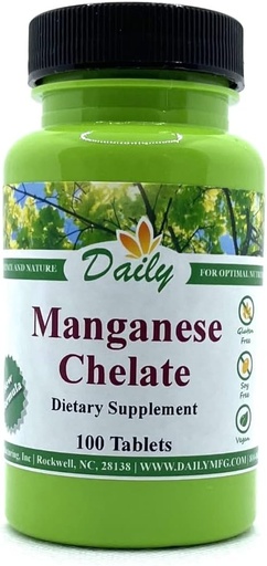 [BRSWGZIHB5YRMFL2] Daily Manufacturing Manganese Chelate (5 mg) 100 Tablets