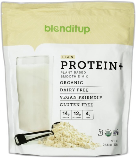 [BRSWIHIDOQGROCAZ] Blenditup Protein + Smoothie Mix Organic (24oz.) 100% Vegan, Glutenfri