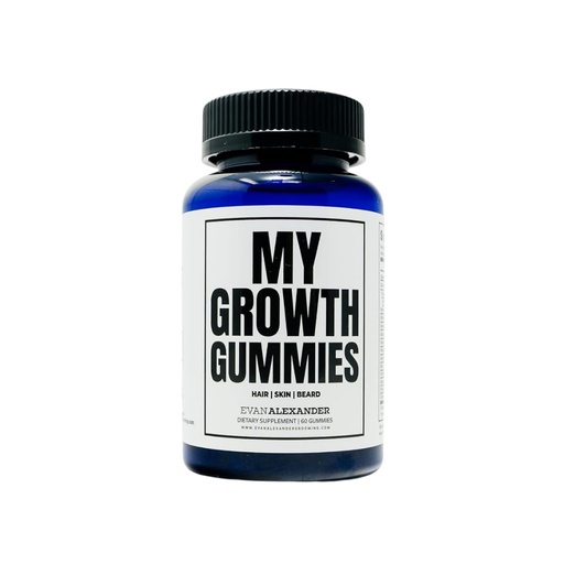 [BRSW2GQDBYNBOF36] Evan Alexander Grooming My Growth Gummies (en anglais seulement) Healthy Hair & Beard Growth Support (en anglais seulement) Stronger Hair Follicles & Better Skin (en anglais seulement) Strawberry & Coconut Flavor (en anglais seulement) Vitamines C, D3, B6, B12 & Biotin (en anglais seulement) 60 Gummies