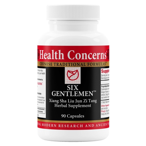 [BRSW2GT2BYDREFL7] Health Concerns Six Gentlemen – Digestive Health & Qi Support Supplement – Licorice Root, Ginger & Codonopsis Formula – Bloating, Gas, Nausea – 90 Capsules – Chinese Herbal Medicine