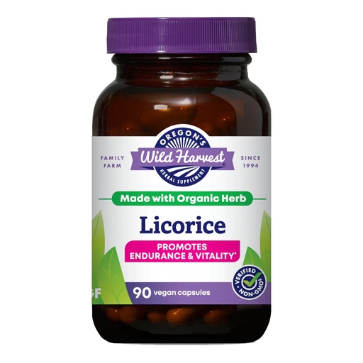 [BRSWIYTYOUIR2ALU] Oregon's Wild Harvest Organic Licorice Root Capsules, 90 Count