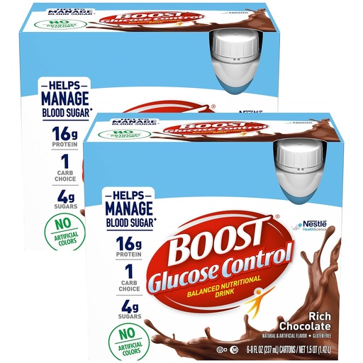 [BRSWI2YHAYBQY2Y5] Boost Glucose Control Rich Chocolate Ready To Drink, 8 oz., 12 Count