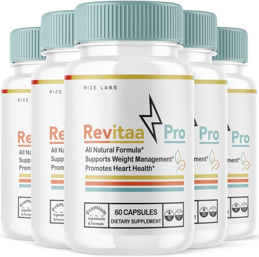 [BRSROHYNOQFQMDIY] rize labs Revitaa Pro Weight Loss Pills, Supplement Used to Improve The Digestive Process, Advanced Formula Capsules - Pack of 5(300 Capsules)