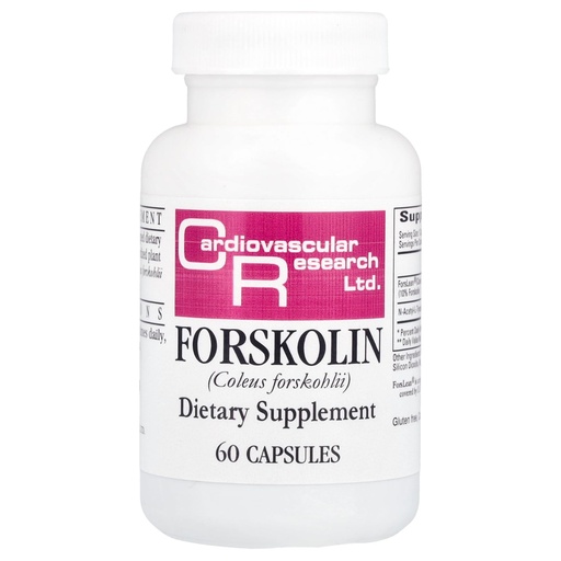 [BRSWIFQEAQPRA3LK] Cardiovascular Research Forskolin, White, 60 Count