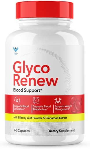 [BRSRAGD3AQPGCDTD] Glyco Renew Blood Support Supplement - GlycoRenew Pills Original Formula Glycogen Clean Advanced Extra Strength, Glycol Renewal kapsulak Osagai Natural Berrituak (60 Caps)