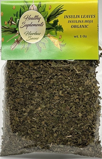 [BRSRAFD3BB5GYA33] Insulina Hoja Organica 1 onz + 1 Extra Bag Insulin Leaves Organic 1 onz
