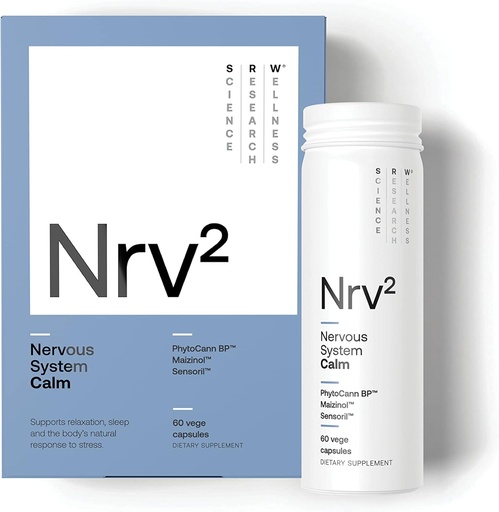 [BRSW2EIHCEDQOHLF] SRW Laboratories Nrv² Calm | Stress & Sleep Supplement | Stress Relief Supplement | Supports Nervous System & Stress Response, Calmness, Rest & Relaxation | 60 Capsules