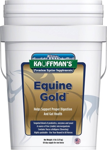 [BRSWIAIROUEGC2A7] Kauffman's Animal Health Equine Gold 4 lb