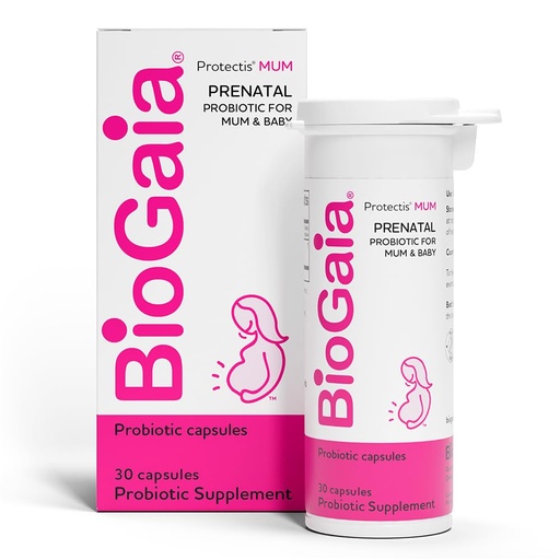 [BRSWYBL3AUFBUA3B] BioGaia Protectis Mum | A Prenatal Probiotic | Helpful for Mom & Baby | Support Baby's Developing Digestive & Immune Systems | Boosts Mom's Immune Defenses & Promotes Good Digestive Health | 30 Count