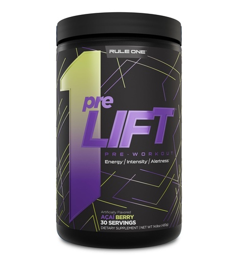[BRSRA2YECB7RQEYU] Rule 1 Proteins preLIFT Pre-Workout - 6g Citrulline, 3.2g Beta Alanine, 3 Caffeine Sources + 20 Others for Energy, Alertness, & Endurance (30 Servings, Acai Berry)