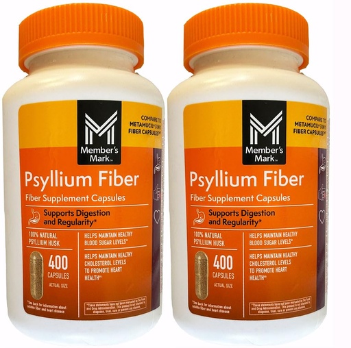 [BRSWGAT7OAPWKAA7] Member's Mark Fiber Capsules 2Pack (400 Count) Liquids, Toothpaste, etc. for at Least
