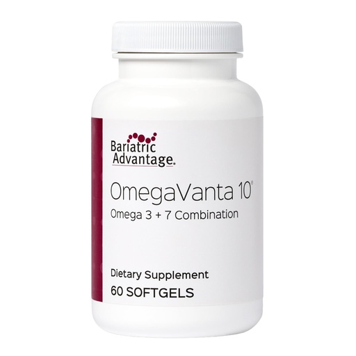 [BRSWKHQPBEGWCELU] Bariatric Advantage OmegaVanta 10 - Omega Fish Oil - Enriched EPA & DHA - Enteric Softgel Design - Supports Heart Health* - Natural Lemon Flavor - 60 Softgels
