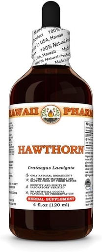 [BRSRAH37CF5RSDTO] Hawthorn Extract, Tincture for Heart Wellness, Tukee verenkiertoa, edistää rasvatasapaino, antioksidantti Rich, Boosts Immuuni vahvuus - 4 fl.oz