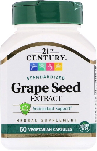 [BRSWYED5CQIW23YZ] 21st Century Grape Seed Extract, 60 Caps