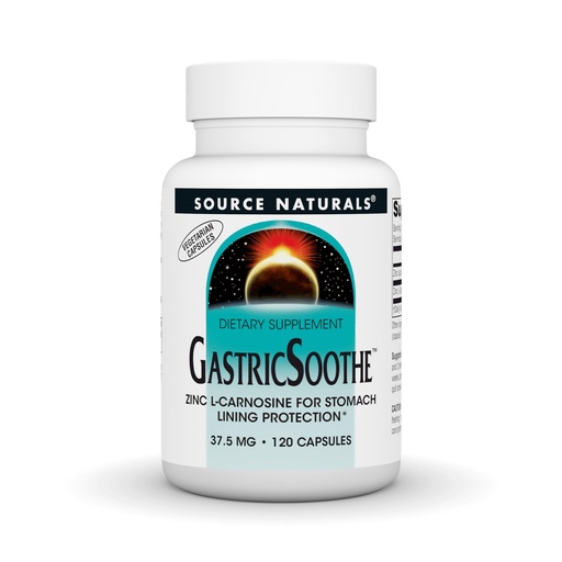 [BRSWIYL2DEHQI23O] Source Naturals GastricSoothe Zinc L-Carnosine* - 120 Veggie Caps