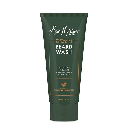[BRSWGA37A4CAMADU] SheaMoisture Beard Wash for Full Beards - Maracuja Oil & Shea Butter to Deep Clean and Refresh - 6 oz