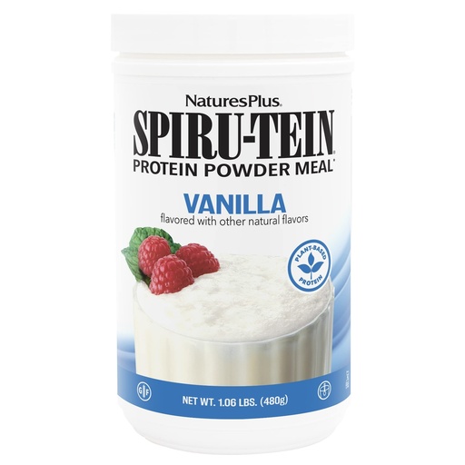 [BRSWIY3YAUIGY3LO] NaturesPlus SPIRU-TEIN, Vanilla - 1.06 lbs - Spirulina Protein Powder - Vitamins & Minerals for Energy - Vegetarian, Gluten Free - 16 Servings