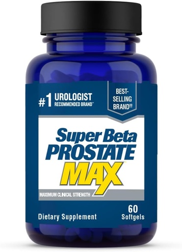 [BRSROCQ5BAHAYCTD] SUPER BETA PROSTATE Max - Advanced Saw Palmetto Prostate Suplement for Men's Health, 60ct