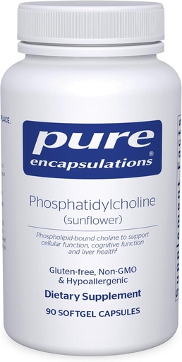 [BRSWYEI2OJYRO3DV] Pure Encapsulations Phosphatidylcholine | Support for Cellular and Cognitive Function and Liver Health | 90 Softgel Capsules