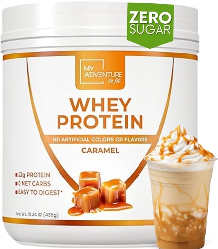 [BRSROZ3QCJYRYEY4] Whey Isolate Protein Powder - Low Carb Protein Powder for Women - Sweetened with Stevia Whey Isolate Protein for Muscle Growth - Natural Clean Protein Powder (Caramel, 15 Servings)