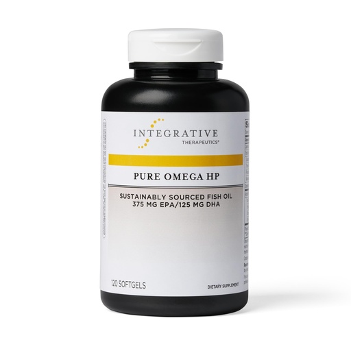 [BRSWK2T3CIFGEHA3] Integrative Therapeutics Pure Omega HP - Fish Oil Supplement for Nutritional Support - Supports Heart Health* - No Fishy Burps - Sustainably Sourced - Gluten & Dairy-Free - 120 Softgels (120 Servings)