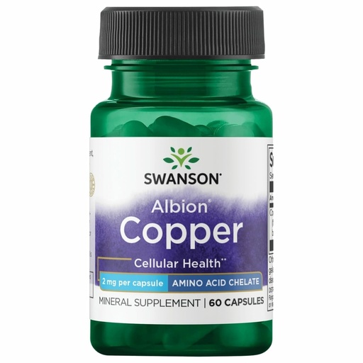 [BRSWIYYTOQGB2HQZ] Swanson Albion Chelated Copper 2 Milligrams 60 Capsules