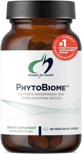 [BRSRMYLQCIFGKH3J] Diseños para PhytoBiome - Polyphenols Suplemento Gut Microbiome Apoyo - Alternativa Prebiótica Tradicional para Apoyar Salud Gut Global - Suplemento de Digestión (90 cápsulas)