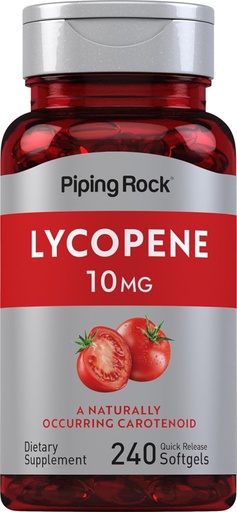 [BRSRMAA5PJ5WKH3F] Piping Rock Lycopene 10mg | 240 Softgels | Non-GMO, Gluten 免费补编
