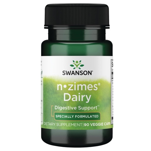 [BRSWIZQMOIMAODQ5] Swanson n-zimes Dairy 90 Veg Capsules Enzyme