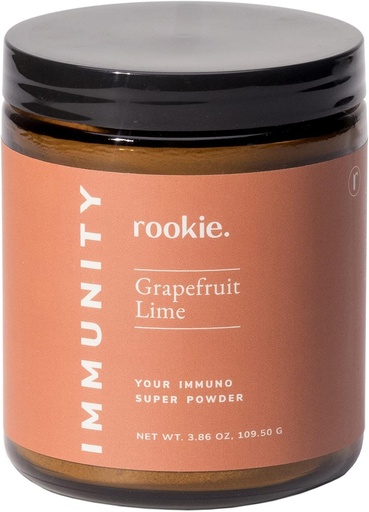 [BRSW2AICBEFQA2DL] Immunity Sickness Preventative Boost Powder by Rookie Wellness, Includes Vitamin D, Elderberry, Ginger, Natural Wellness Remedy Vitamins Supplement, Grapefruit and Lime Flavor (30 Serving Jar)