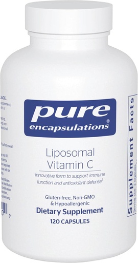 [BRSROA37AUMAGGTB] Pure Encapsulations Liposomal Vitamin C - Immune Support Supplement* - Antioxidant Nourishment - Daily Vitamin - Non-GMO & Gluten Free - 120 Capsules