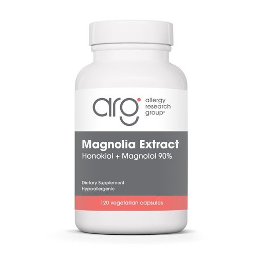 [BRSWIZYOAACR43L6] Allergy Research Group Magnolia Extract - Delivers 200 mg Magnolia Bark with 90 Percent Honokiol & Magnolol - Supports Stress Balance, Calm & Restfulness - 120 Servings - 120 Capsules