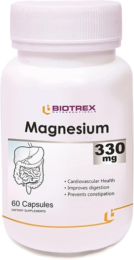 [BRSW2ZIOCR7WM2A3] Panihari Biotrex Nutraceuticals Magneesium 330Mg Kapslid - 60 Count