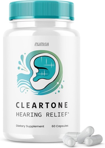 [BRSRAH32OUIGGEL3] Cleartone Pills - Formula Resmi - Cleartone Tinnitus Pendukung Pil, Clear Tone Pills Maximum Power Formula, Clear Tone Advanced Formula Vitamin Suplemen (60 Capsules)