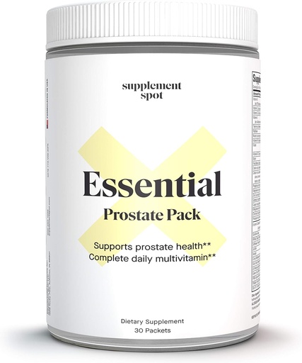 [BRSWYBAFOV7GACLL] Essential Prostate Health Pack - Integratori Giornalieri Multivitaminici per Uomo w/Saw Palmetto, Vitamine, Minerali - Multivitaminici giornalieri per gli uomini per sostenere la prostata e la salute generale - 30 Pacchetti