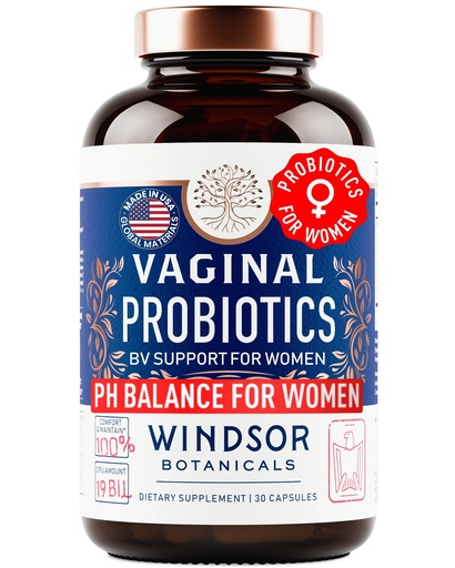 [BRSRMAIBAAARAGYV] Vaginal Probiotics for Women - 19Bil CFU,15-Strain Lactobacillus Probiotic for PH Balance, Urinary Tract Support, Odor & Yeast Health - Balance Complex for Women BV Support Supplements - 30 Vegan Caps